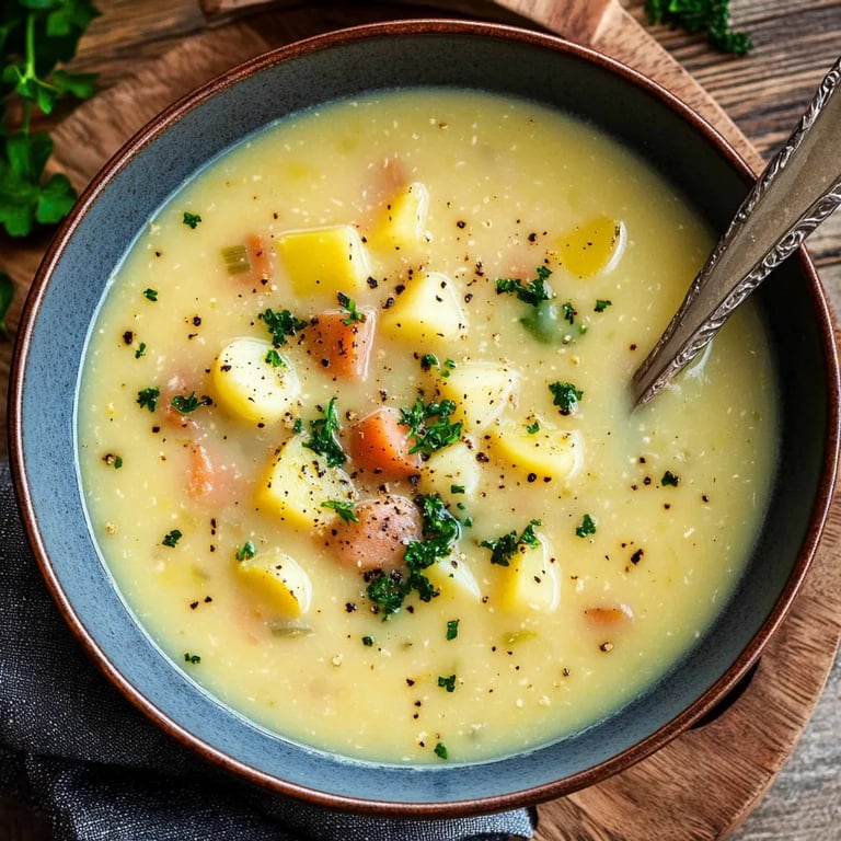 Omas Kartoffelsuppe mit Würstchen