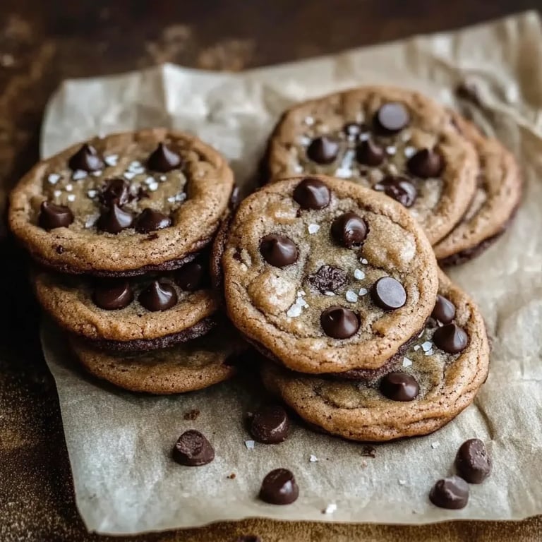 Weiche und zähe Schokoladenkekse