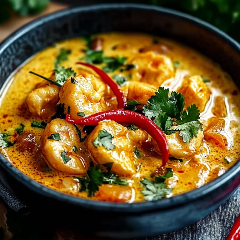 Thai Erdnuss-Curry mit Kokosmilch
