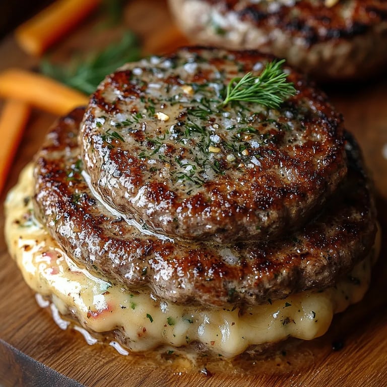 Hambúrgueres de Carne com Molho Cremoso de Endro: Uma Receita Incrível e Definitiva