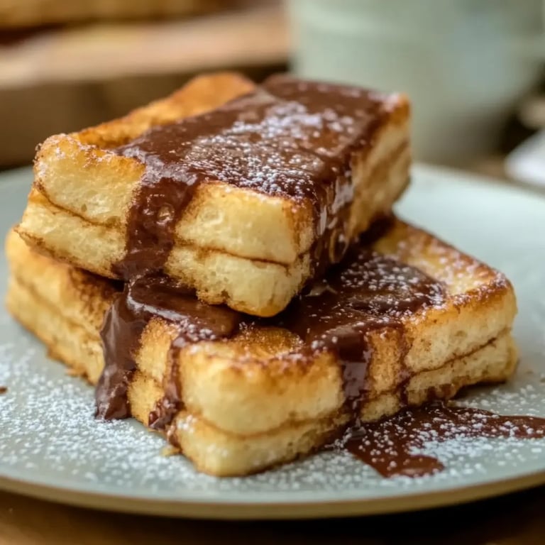 Nutella-gefülltes French Toast
