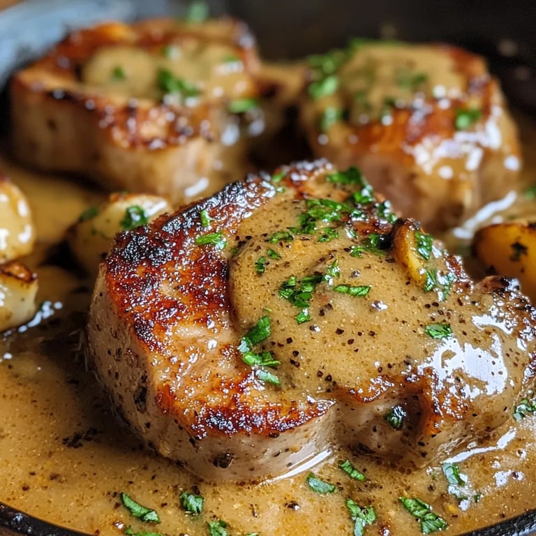 Pork Chops in Creamy Garlic Sauce: An Incredible 7-Step Recipe
