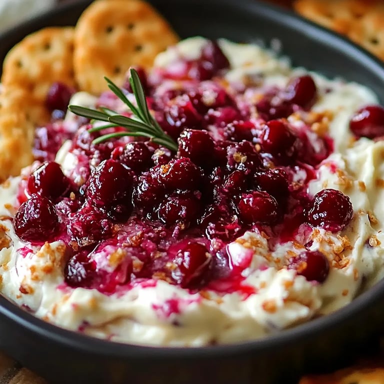 Creamy Cranberry Cream Cheese Dip With Sour Cream