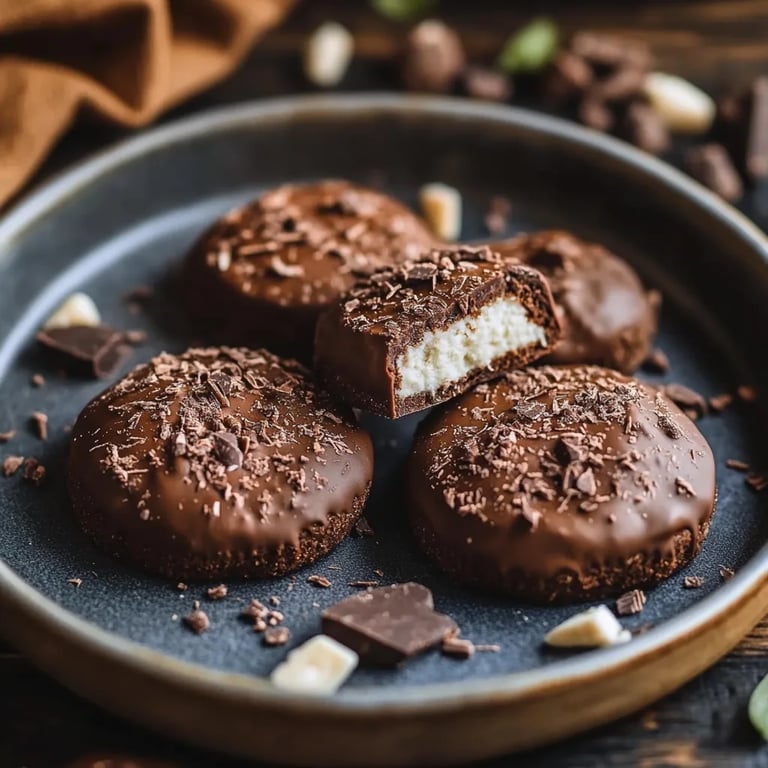 Einfach unwiderstehlich: Schokocookies mit Kokosfüllung