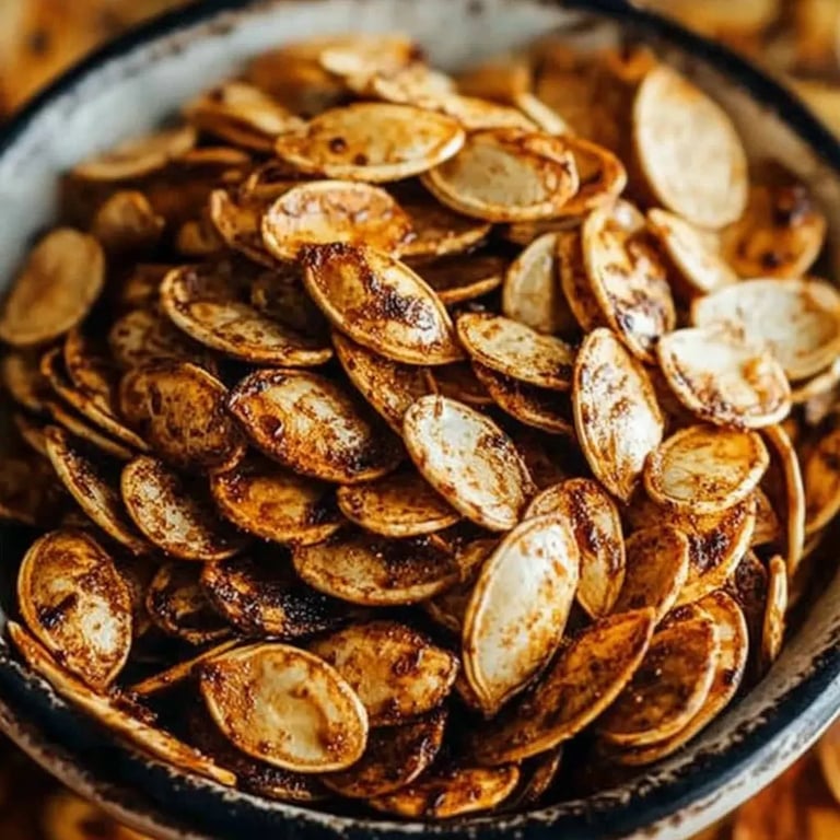 Sweet & Spicy Roasted Pumpkin Seeds