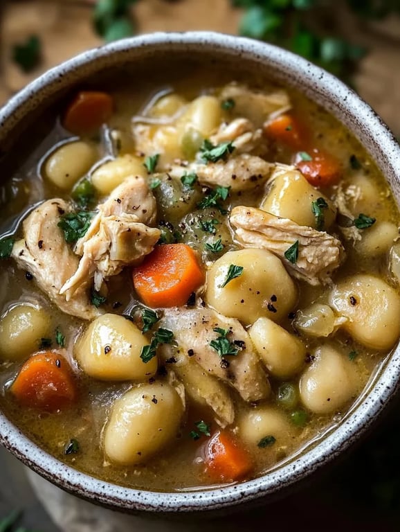 One Pot Gnocchi Chicken Pot Pie