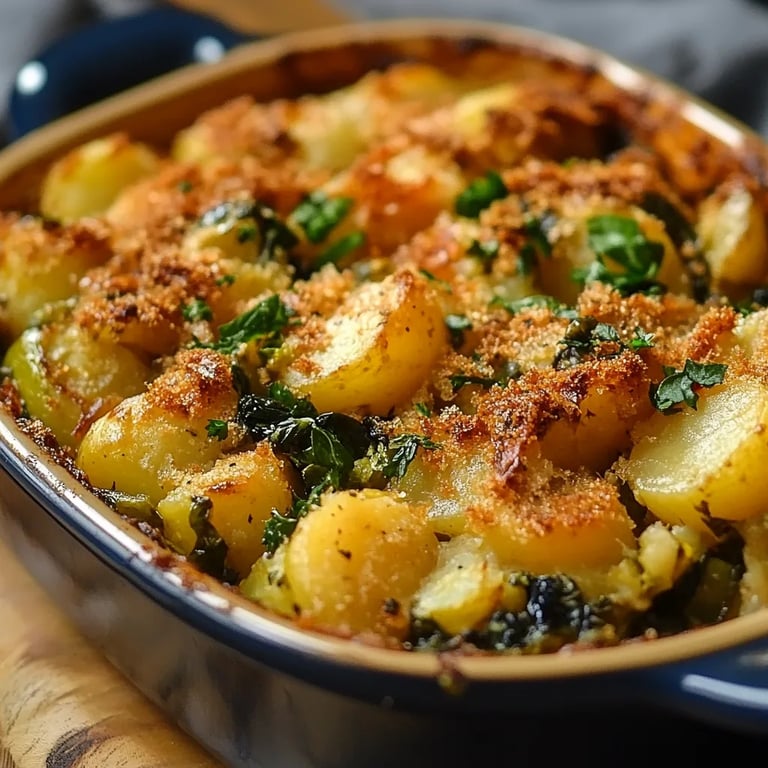 Kartoffel-Rosenkohl-Auflauf