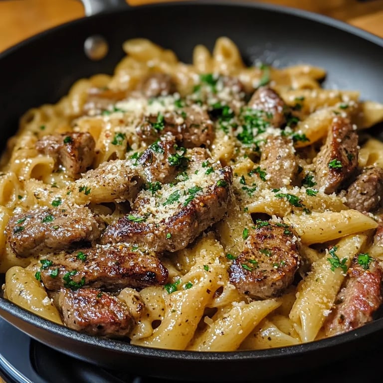 One-Skillet Spicy Garlic Butter Parmesan Steak Pasta: An Incredible Ultimate Recipe
