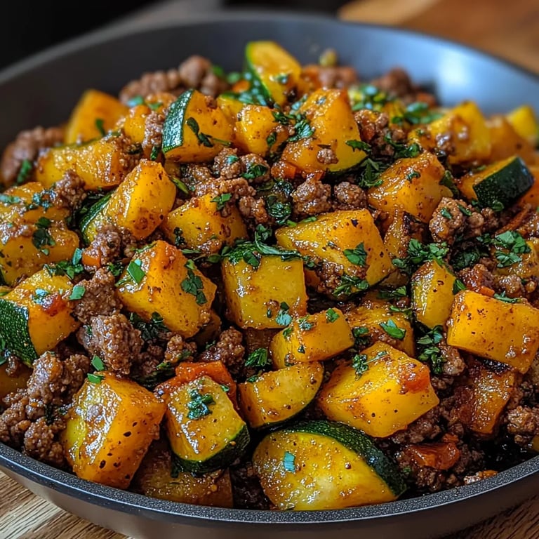 Ground Beef Zucchini Sweet Potato Skillet: An Amazing Ultimate Recipe