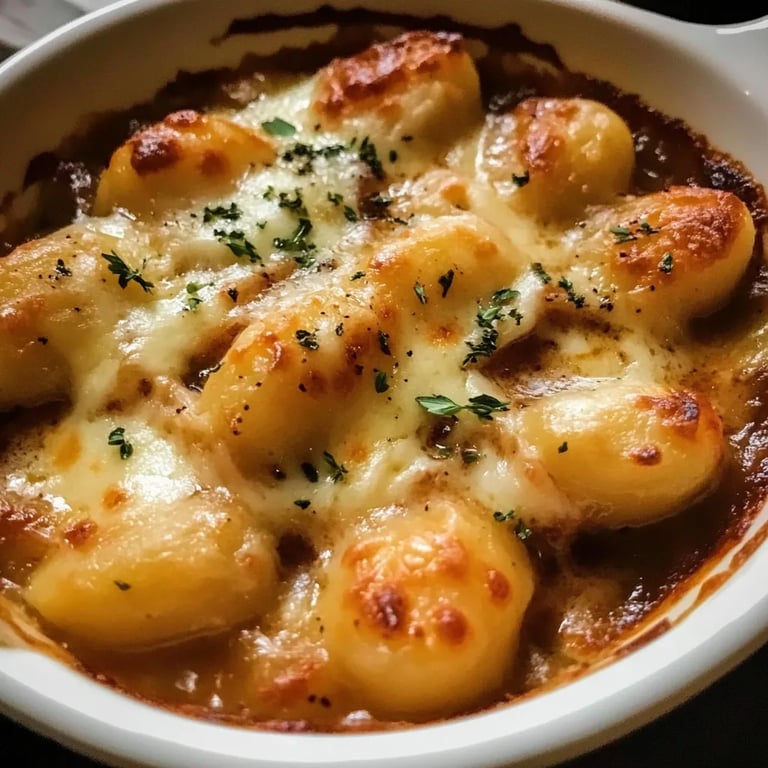 Gebackene französische Zwiebelgnocchi: Ein Unglaublich Ultimatives Rezept für 6 Portionen