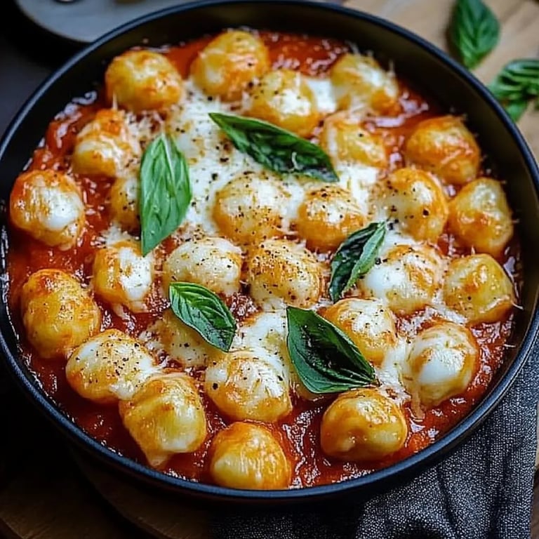 Gnocchi Auflauf Tomate Mozzarella