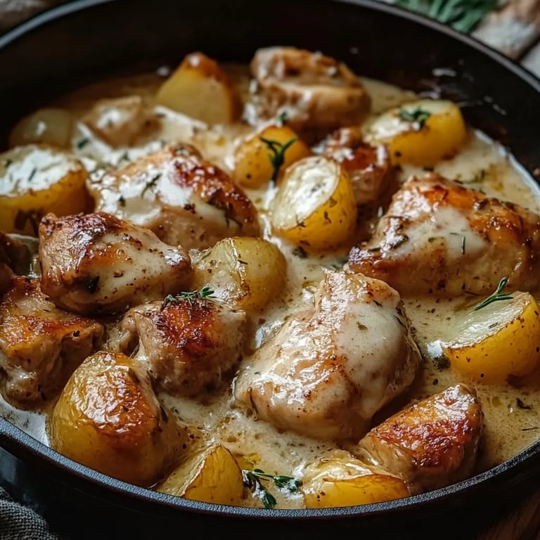 Garlic Parmesan Crockpot Chicken and Potatoes