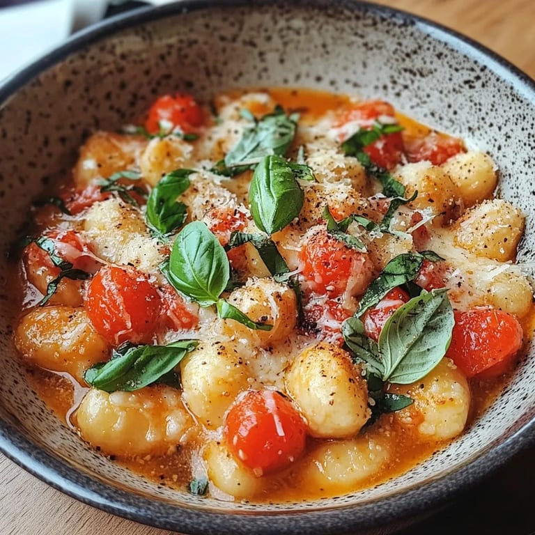 Gnocchi mit Tomaten und Mozzarella