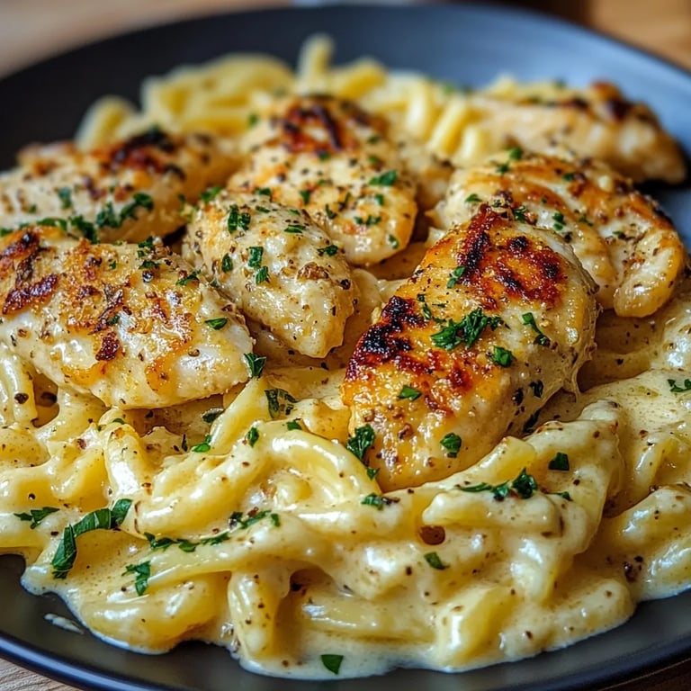 Creamy Garlic Parmesan Chicken Pasta