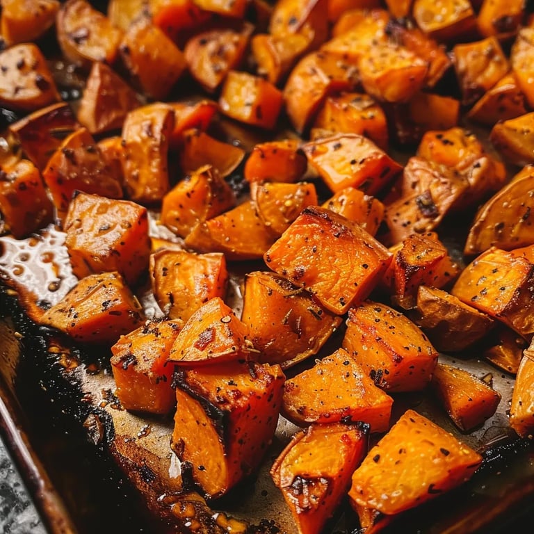 Savory Roasted Sweet Potatoes
