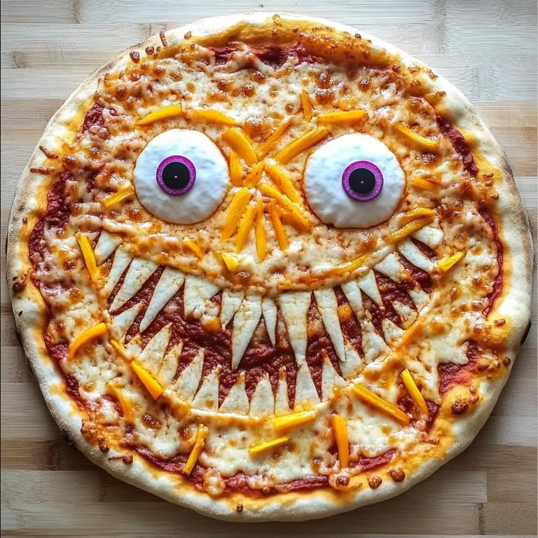 Monster Face Pizza: An Amazing Ultimate Recipe for Kids