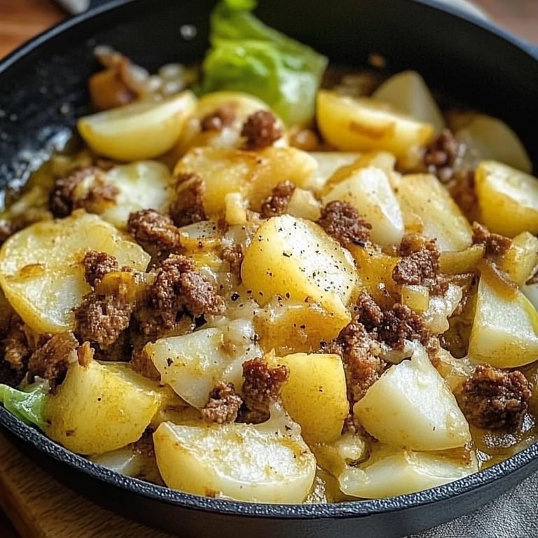 Herzhafte Spitzkohl-Kartoffel-Pfanne mit Hackfleisch: Das Ultimative 1-Pfannen-Gericht