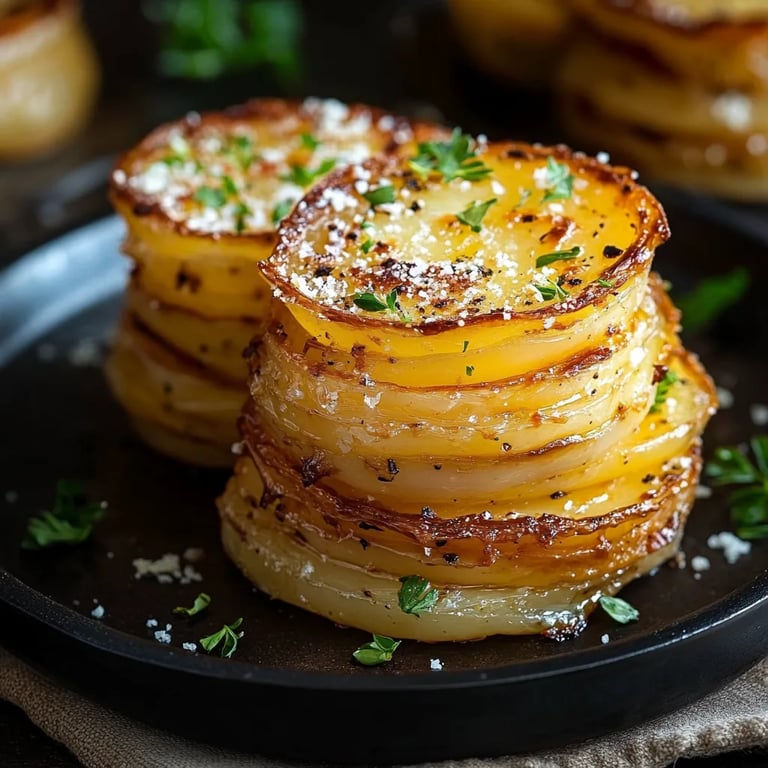 Parmesan Potato Stacks