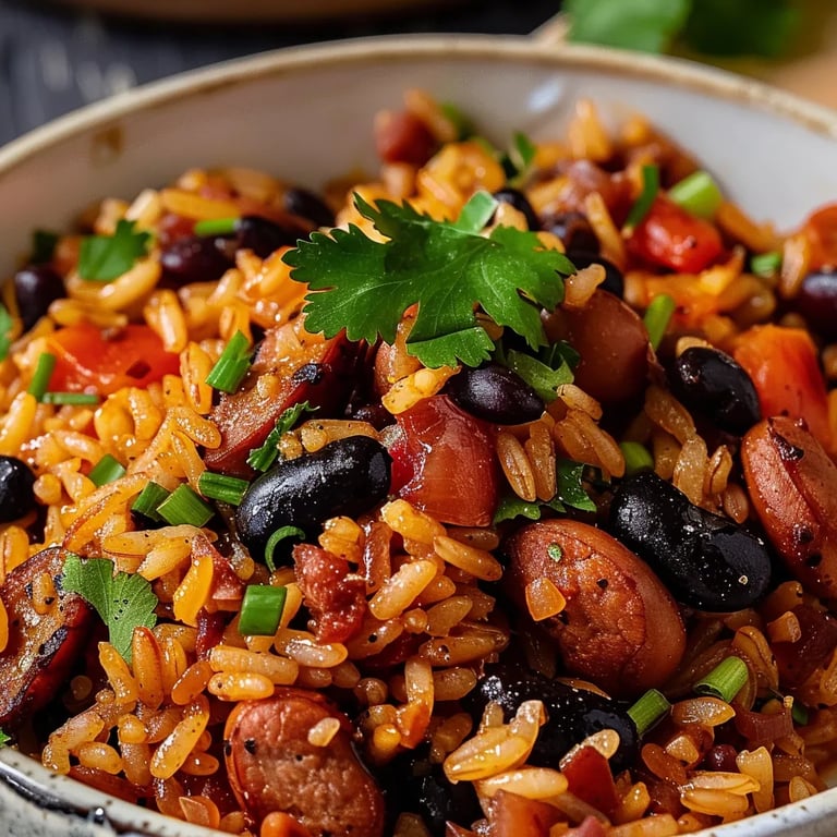 Black Beans and Rice with Sausage
