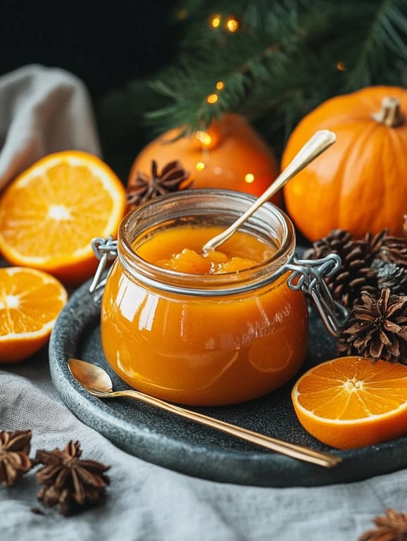 Winterliche Kürbis-Apfel-Marmelade mit Orangensaft