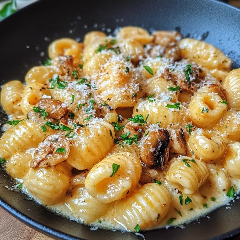 Gnocchi mit Pilz Rahm Soße