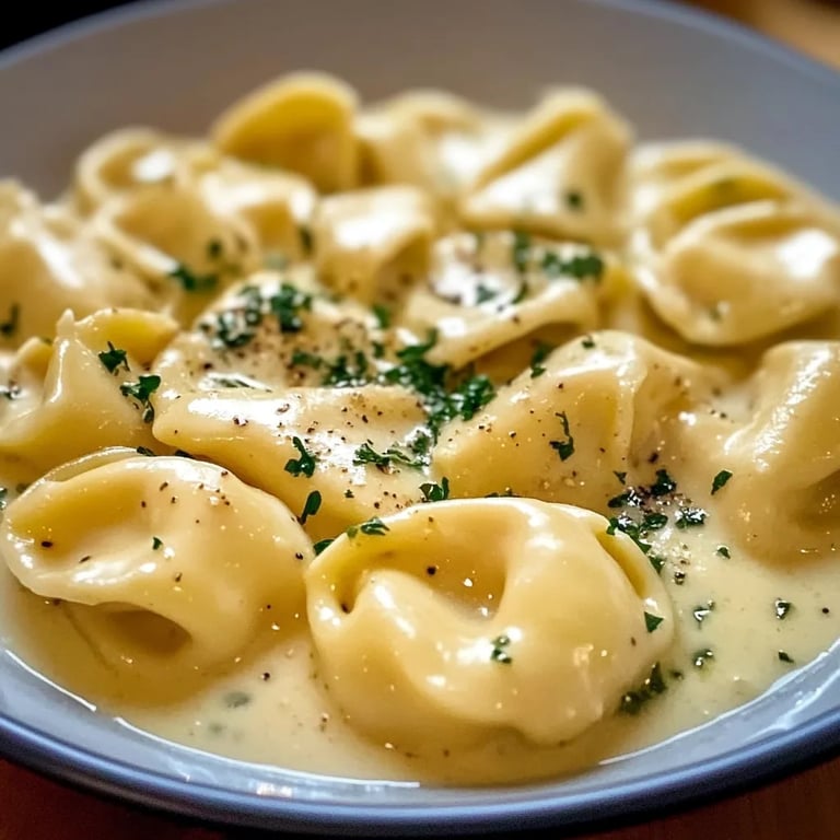 Tortellini-Auflauf mit Käsesoße