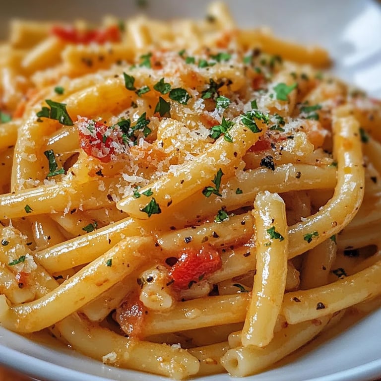 Cremige Knoblauchpasta