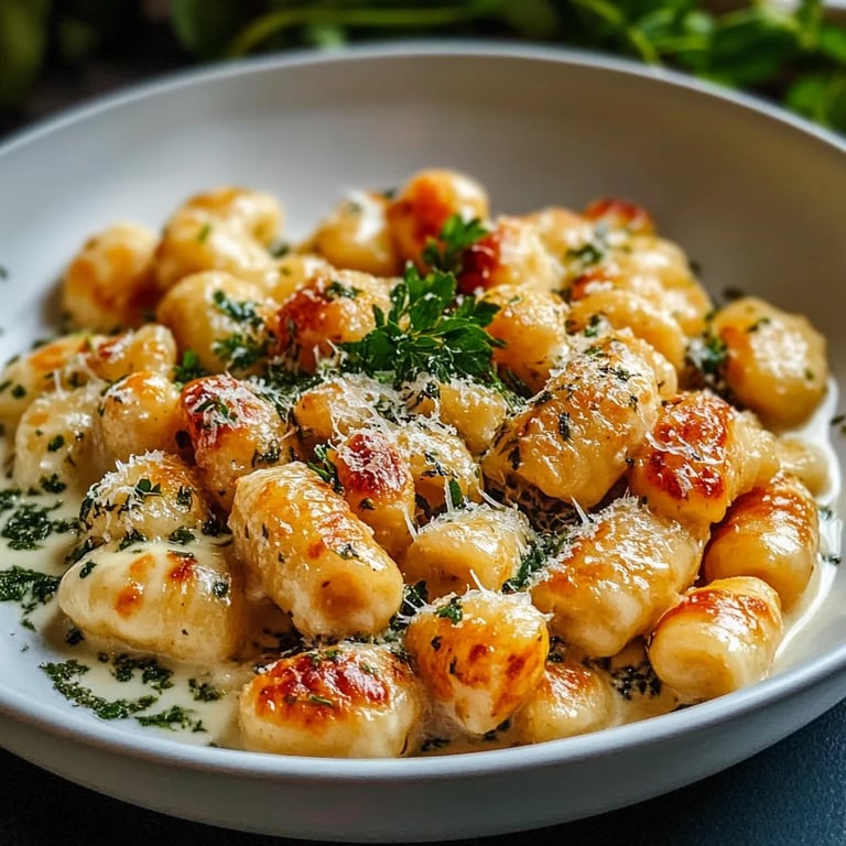 Millionaire Gnocchi with Creamy Sauce