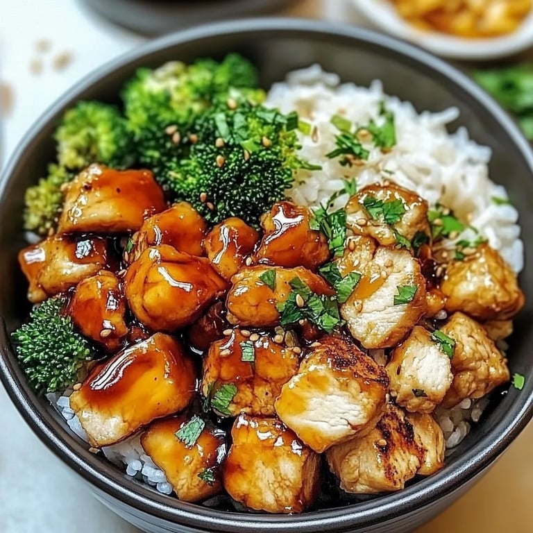 Sweet & Spicy Hot Honey Chicken Bowl