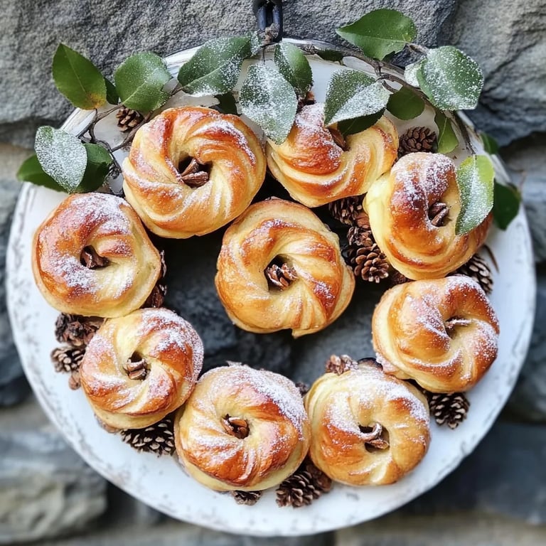 Apfel Zimt Schnecken mit Blätterteig