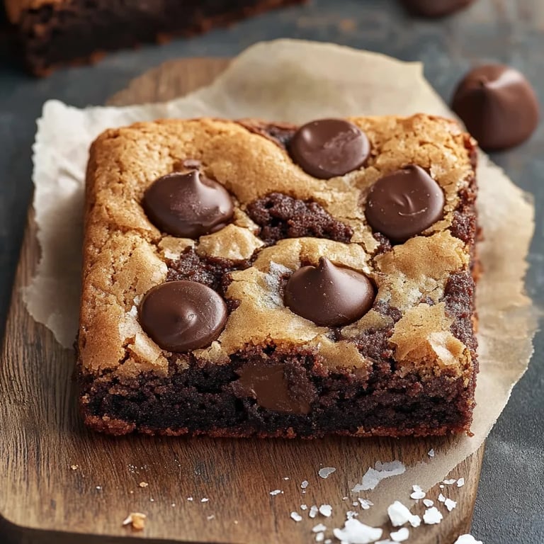 Bräunliche Butter Blondie