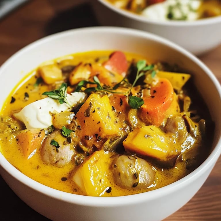 Kürbis Süßkartoffel Curry