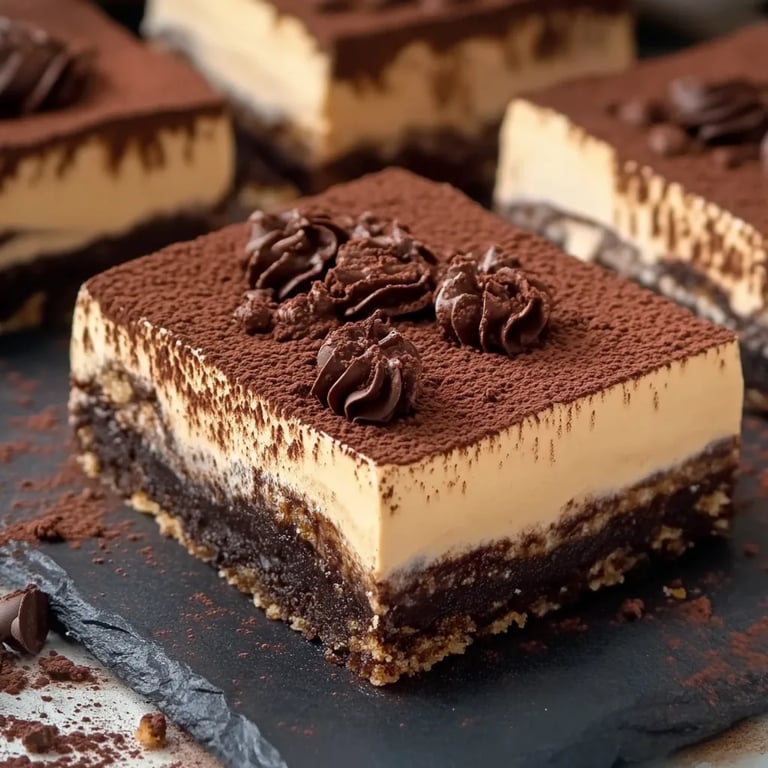 Easy Tiramisu Brownies
