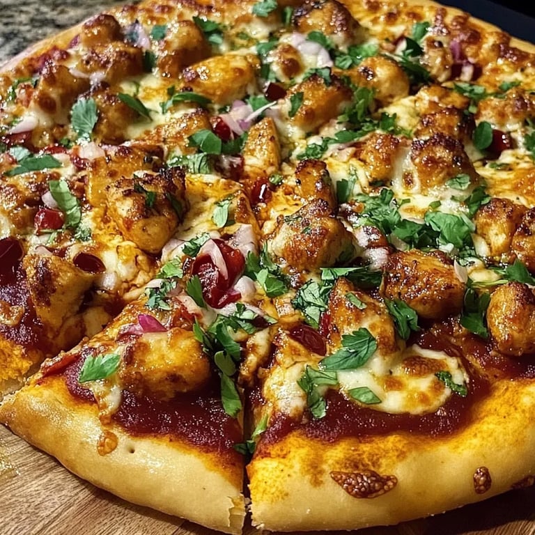 Scharfe Knoblauch-Hähnchen-Pizza: Ein Unglaublich Ultimatives Rezept für 4 Personen