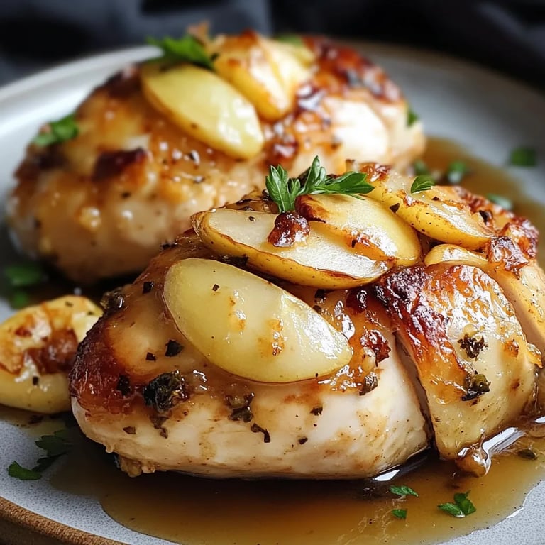 Apple and Brie Stuffed Chicken