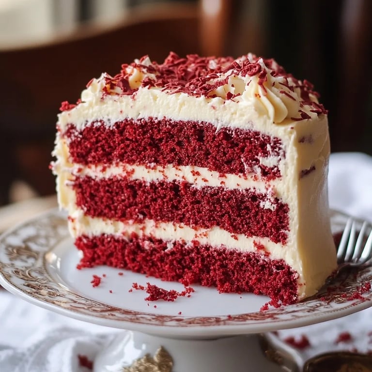 Red Velvet Birthday Cake with Cream Cheese Frosting