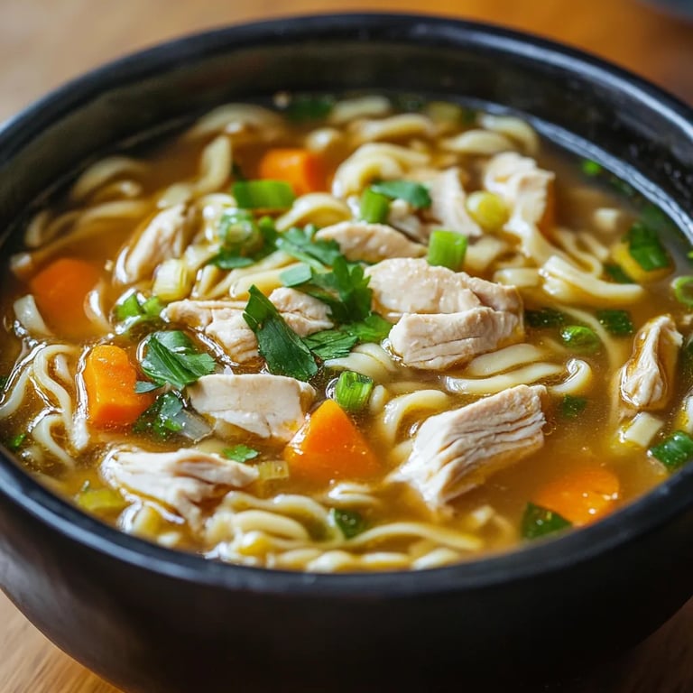 Chicken Noodle Soup w/ Egg Noodles