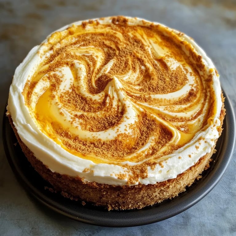 Pumpkin Swirl Cheesecake