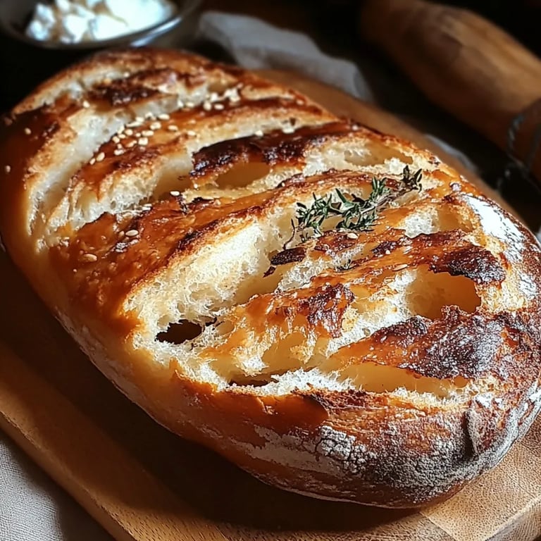 Kartoffelbrot im Römertopf
