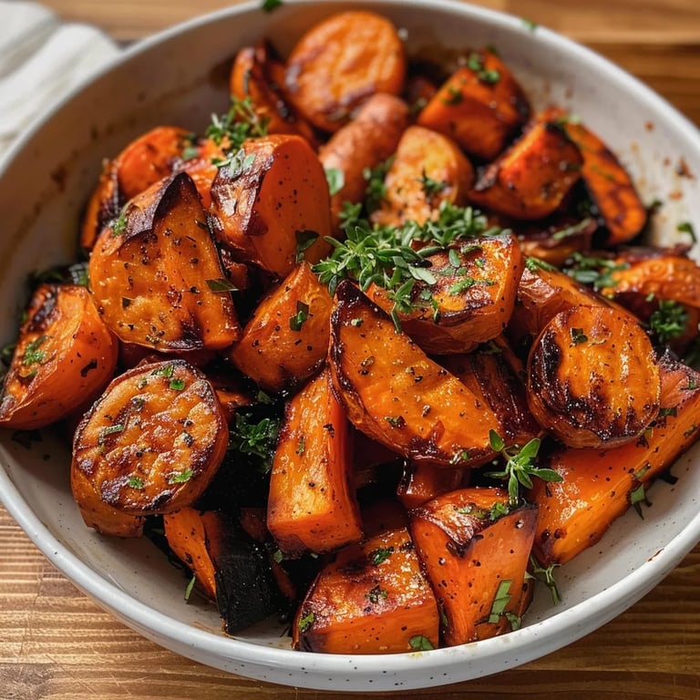 Roasted Sweet Potatoes & Carrots