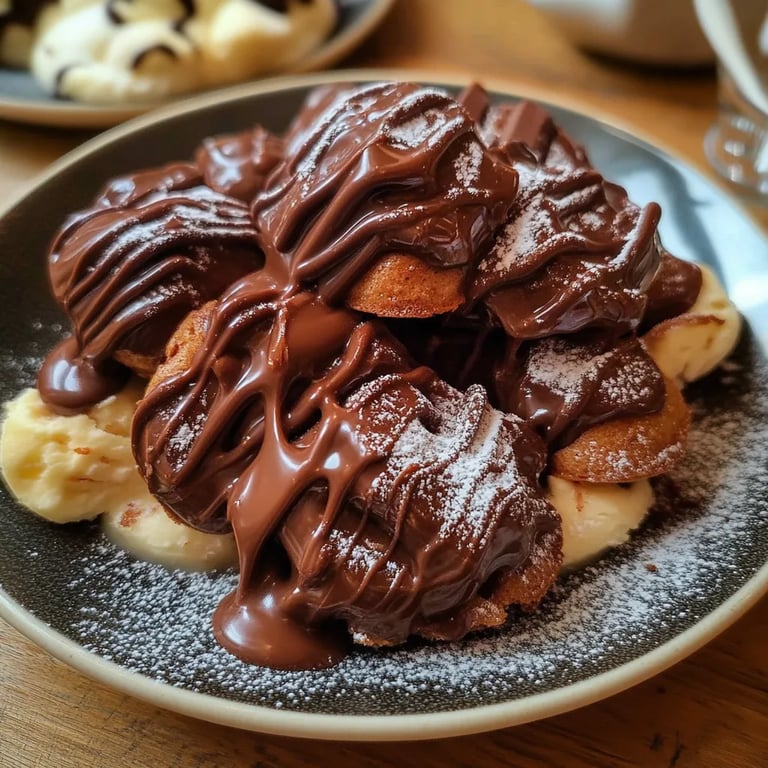 Gefülltes Schoko Spritzgebäck