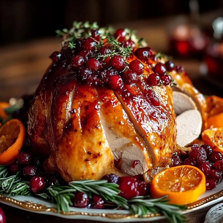 Perfect Cranberry Orange Glazed Turkey Breast