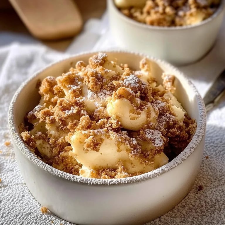 Apfel-Marzipan-Crumble