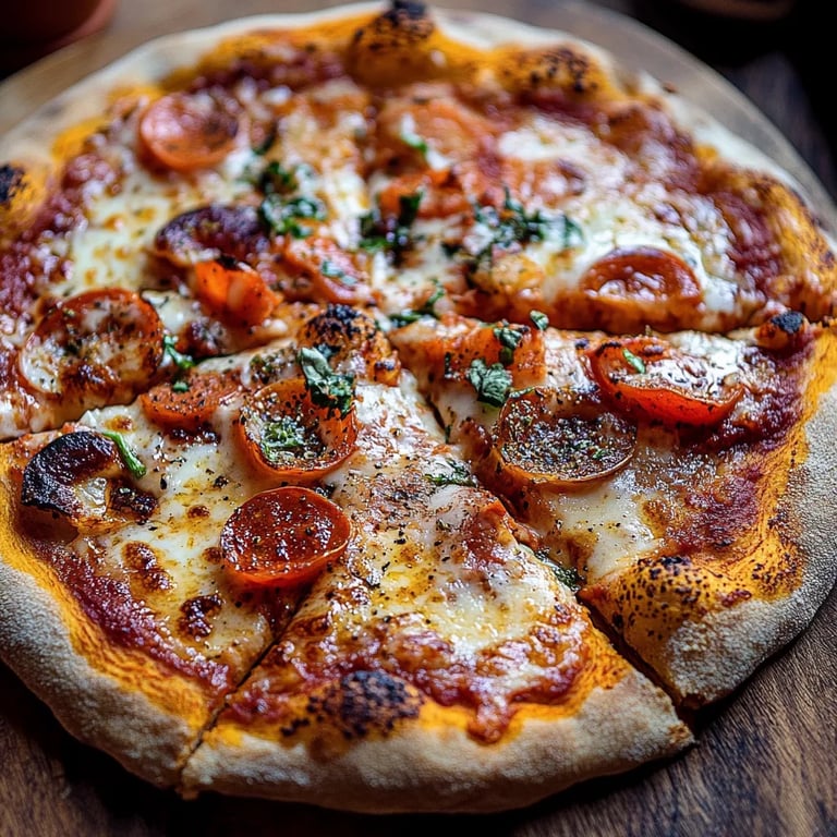 Pizza mit gerösteter roter Paprika und kalabrischem Chili: Ein Unglaubliches Ultimatives Rezept
