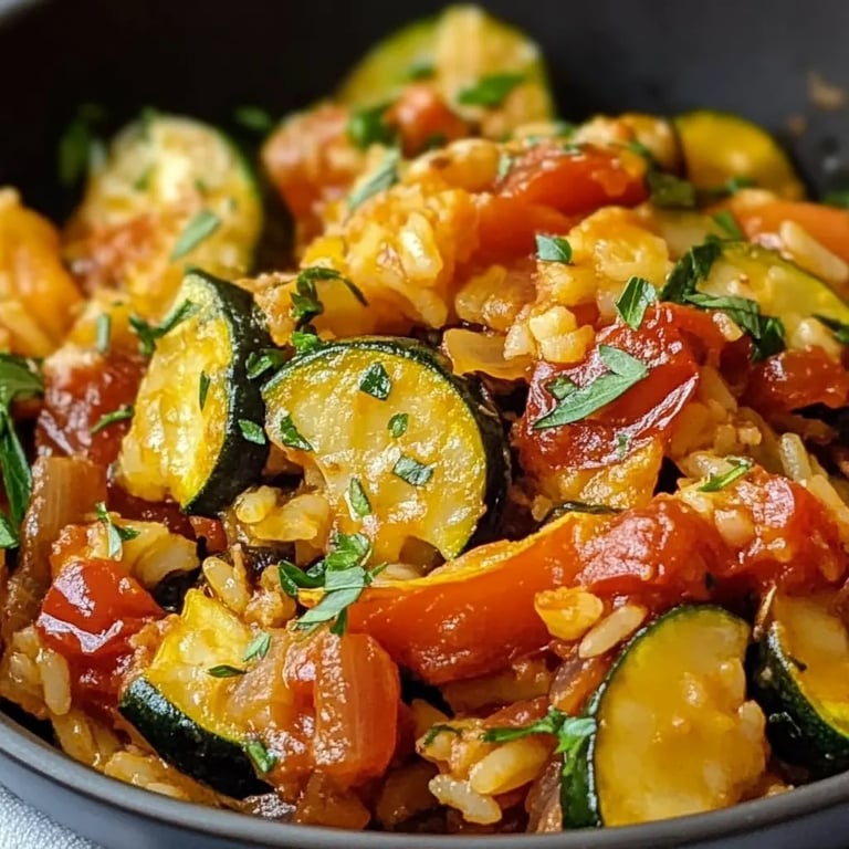 Zucchini-Tomaten-Reis