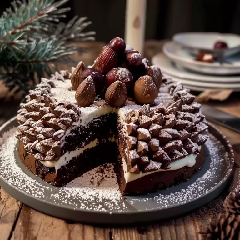 Weihnachtliche Lebkuchen-Torte