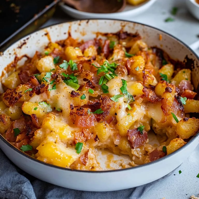 Spätzleauflauf mit Gemüse