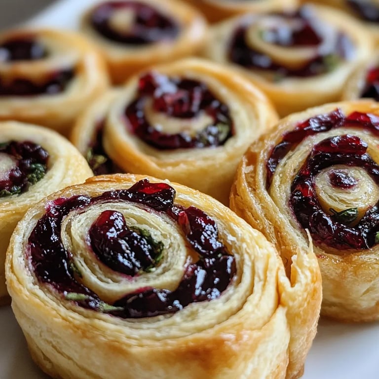 Christmas Cranberry Pinwheels