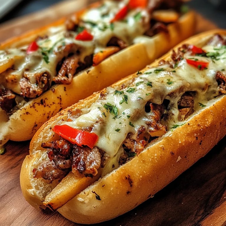 Hähnchen Cheesesteaks