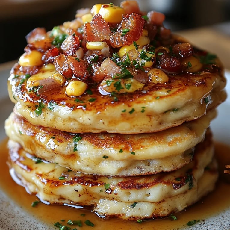 Speck- und Mais-Pfannkuchen: Ein Unglaubliches Ultimatives Rezept für 2 Erwachsene